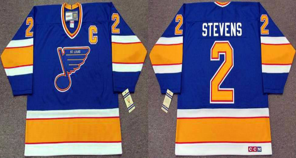 2019 Men St.Louis Blues 2 Stevens blue CCM NHL jerseys